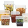eight food storage containers